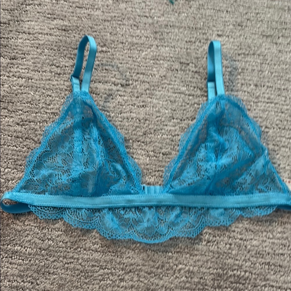 Free People Turquoise Lace Bralette